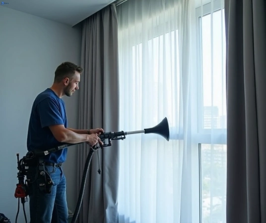 Professional curtain stain removal process equipment Matty Curtain Cleaning merrimac